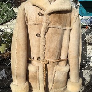 Vintage Saks Men’s Shearling Marlboro Coat 42R